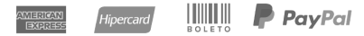Bandeiras de cart&atilde;o aceitas